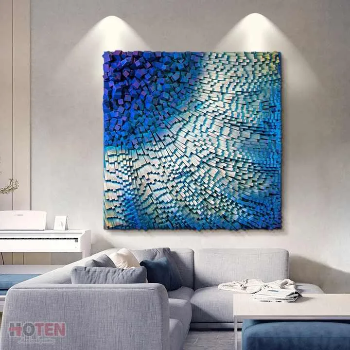 فن جداري هندسي إبداعي يدوي ثلاثي الأبعاد - Creative Geometric Wall Art Handmade