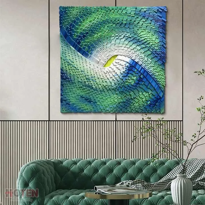 فن جداري هندسي إبداعي يدوي ثلاثي الأبعاد - Creative Geometric Wall Art Handmade