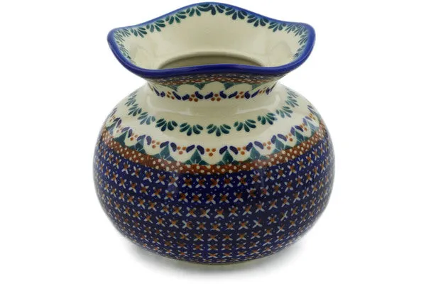 6" Vase - Blue Cress