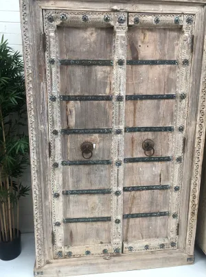 Armoire Indian Whitewashed
