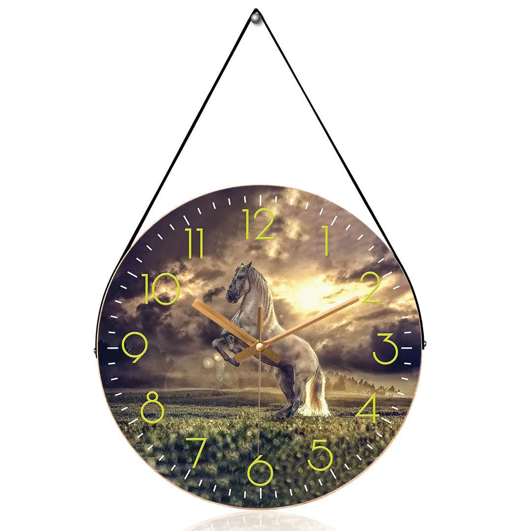 Attractive horse wall clock
