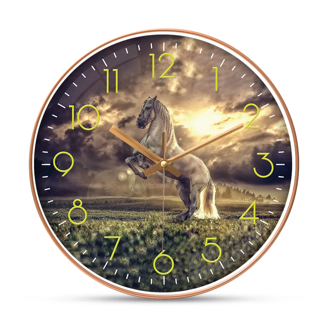 Attractive horse wall clock