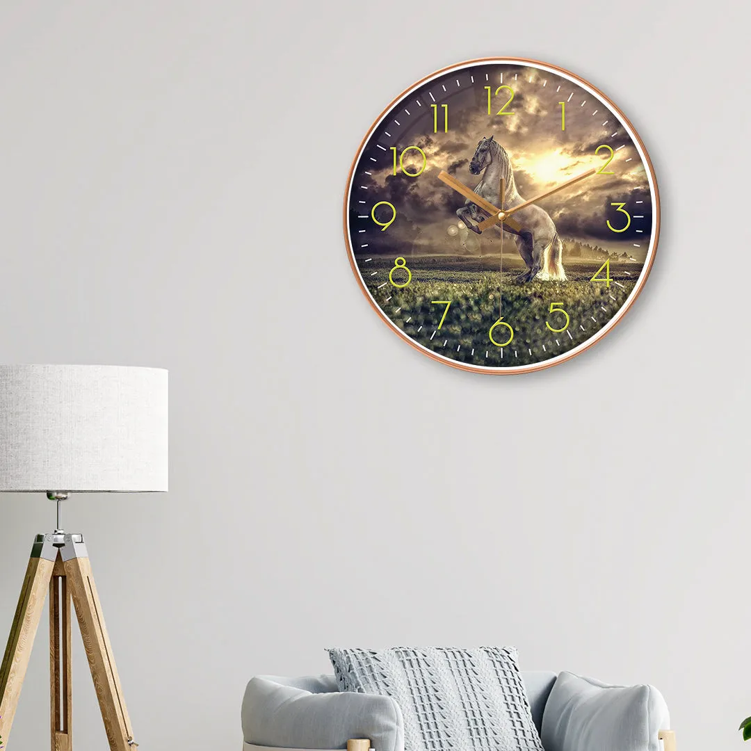 Attractive horse wall clock