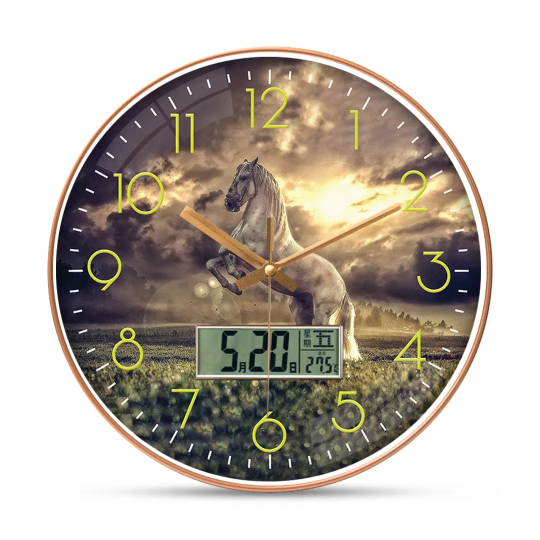 Attractive horse wall clock