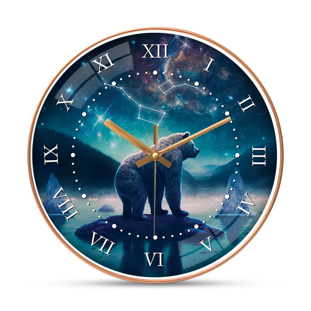 Beautiful bear wall clock