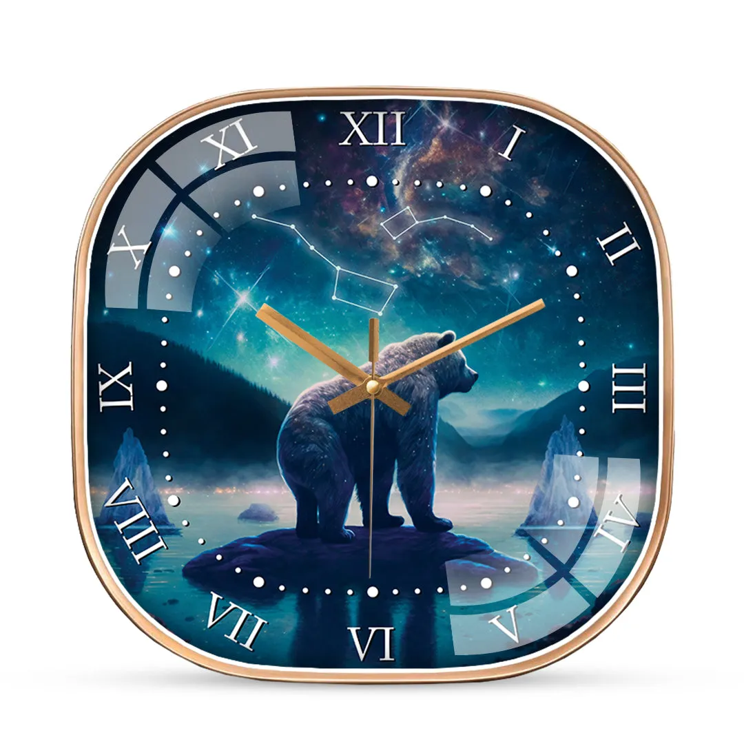 Beautiful bear wall clock