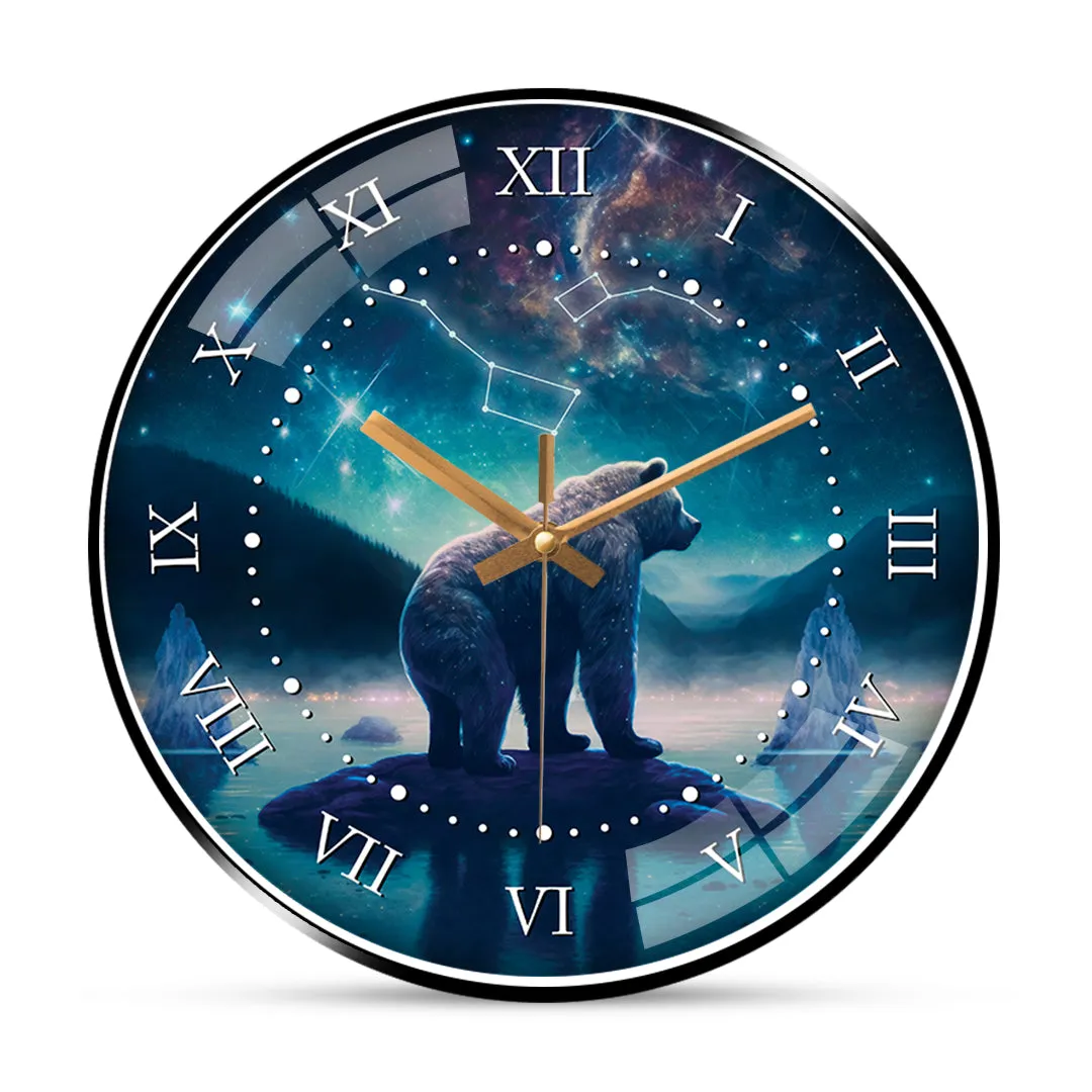 Beautiful bear wall clock