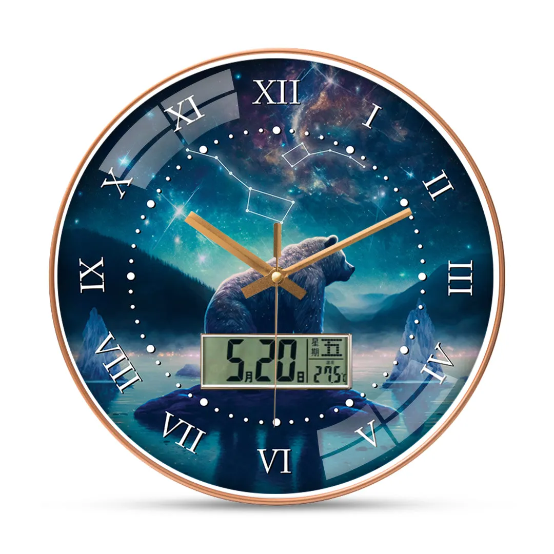 Beautiful bear wall clock