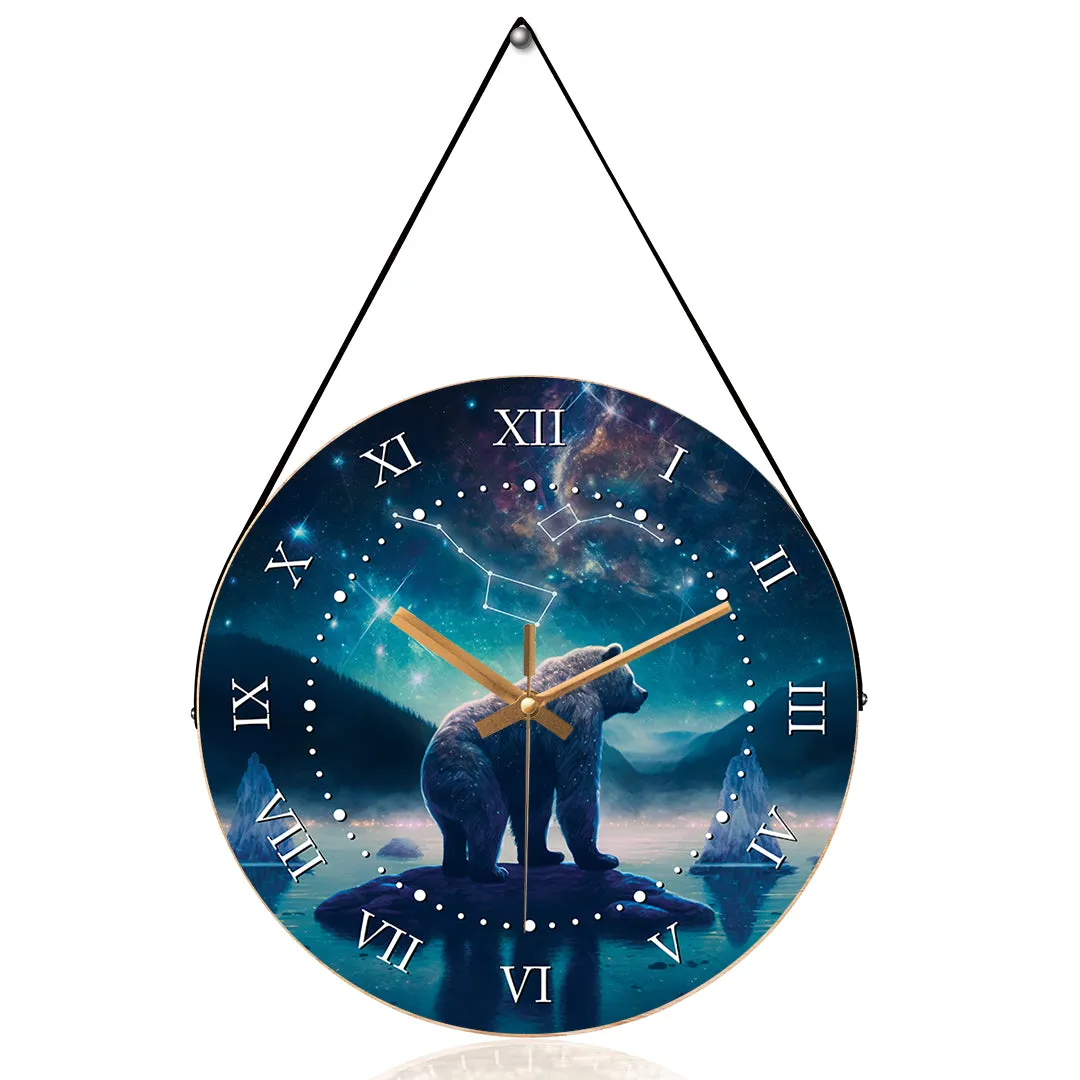 Beautiful bear wall clock