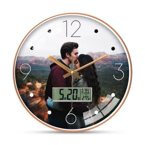 Beautiful Couple Photo Wall Clock