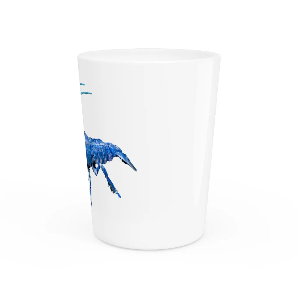 Blue Crawfish Shot Glass