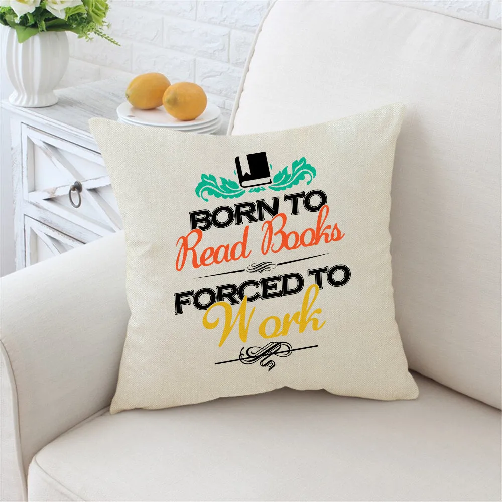 Born To Read Books Forced To Work Book Lovers Gift PIL121