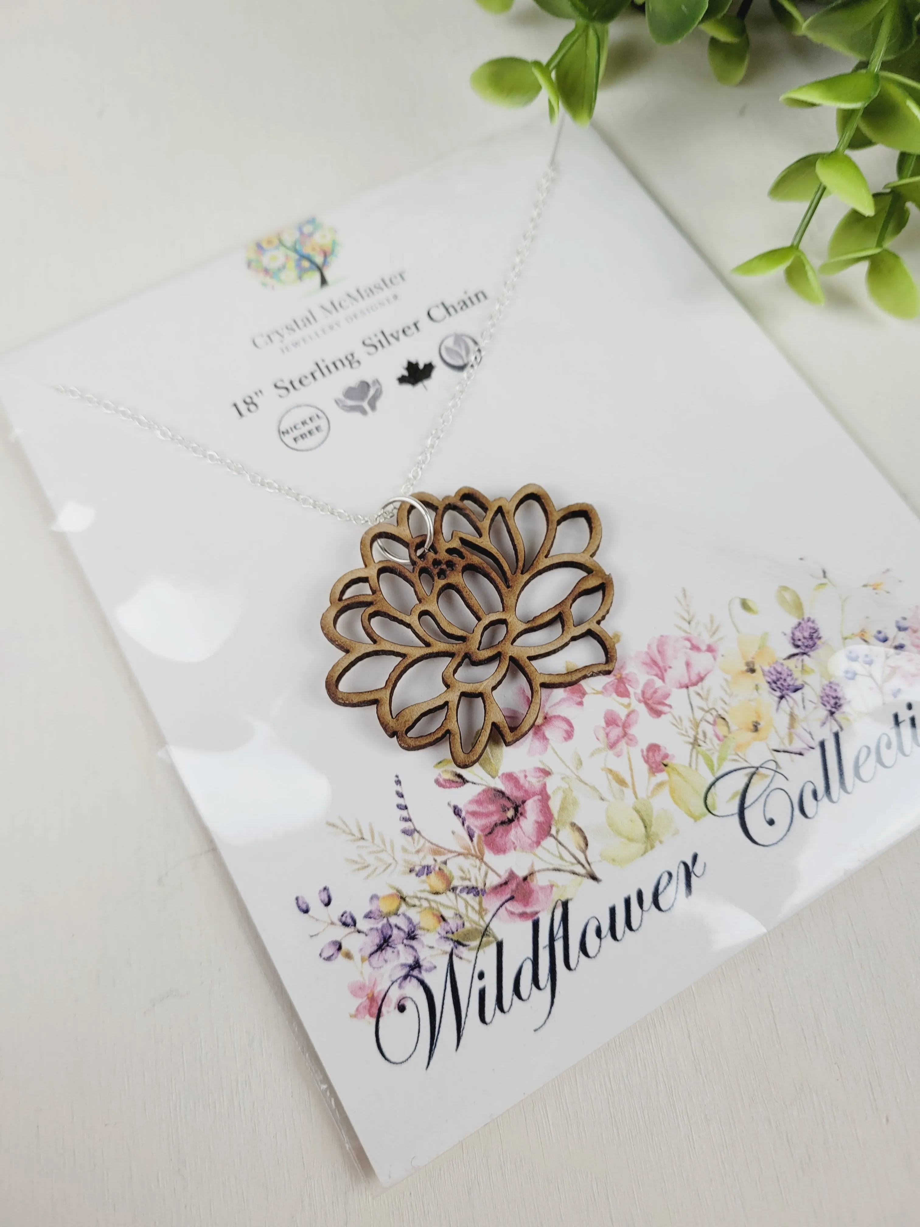 Crystal McMaster Jewellery, Sterling Silver Necklaces- Soul Flower & Wildflower Collections