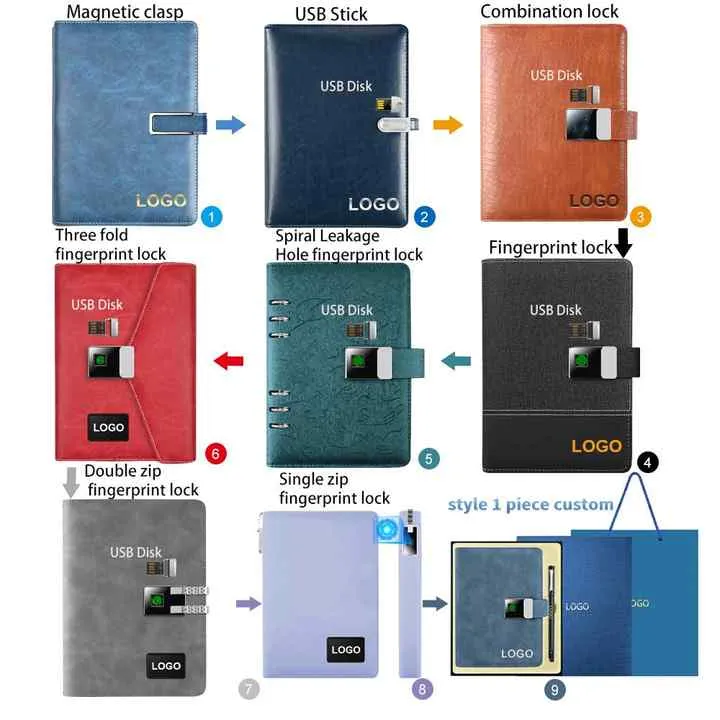 Customized Notebooks Luxury Gift-دفاتر مخصصة هدية