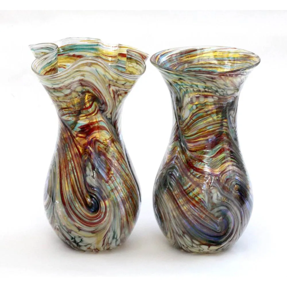Earth Series Mini Glass Vases by Glass Rocks Dottie Boscamp