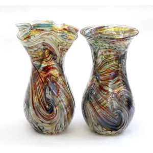 Earth Series Mini Glass Vases by Glass Rocks Dottie Boscamp