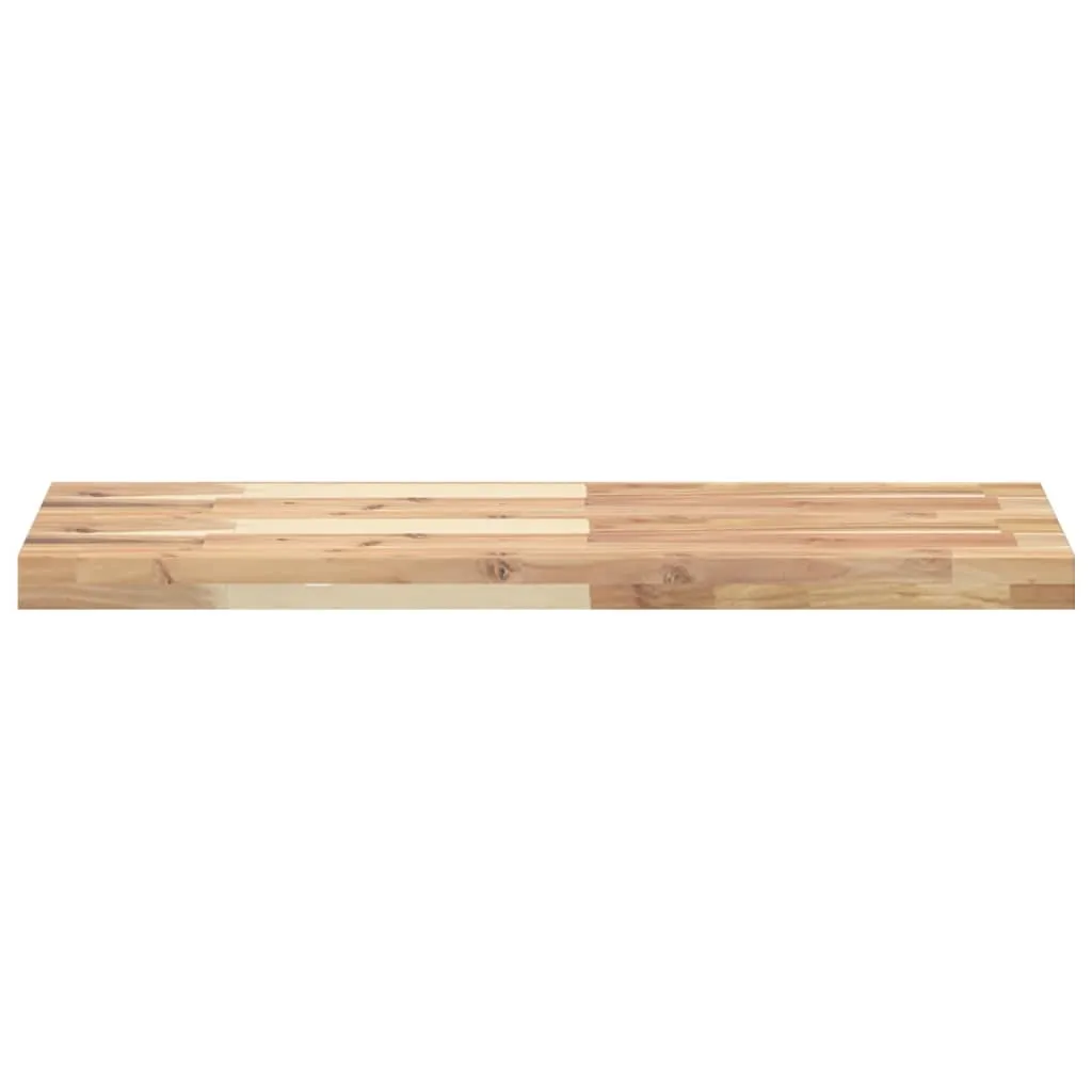 Floating Shelf 100x30x4 cm Untreated Solid Wood Acacia
