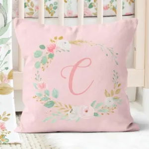 Floral Jungle Personalized Nursery Pillow