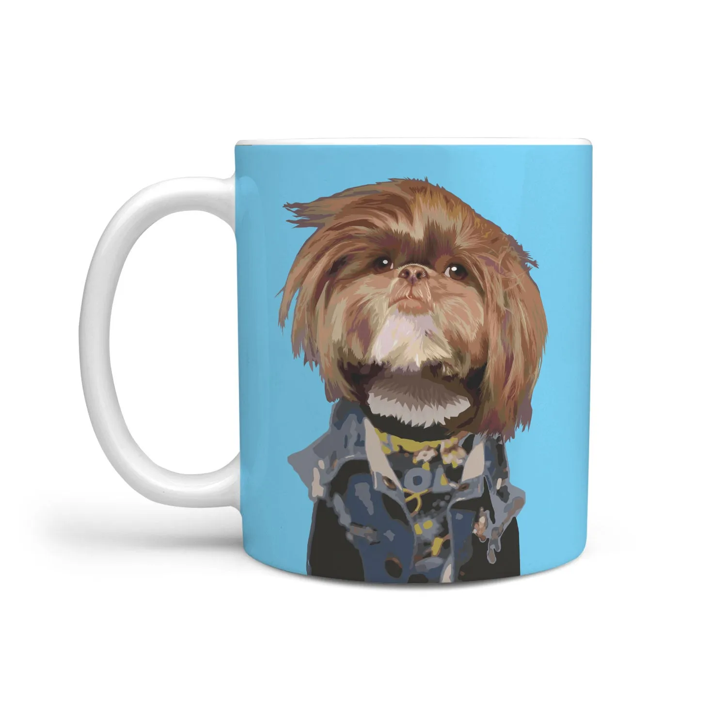 Funky Dog With Cool Hairdo Mug