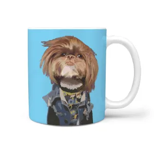 Funky Dog With Cool Hairdo Mug