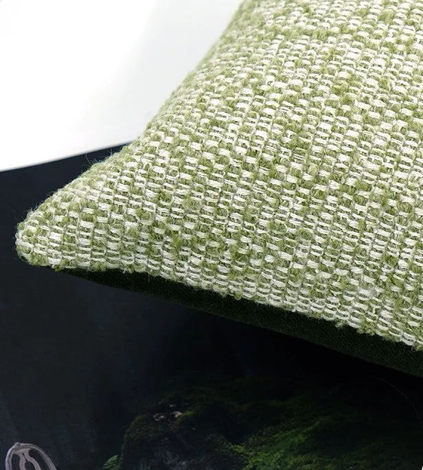 Green White Modern Sofa Pillows, Large Square Modern Throw Pillows for Couch, Simple Throw Pillow for Interior Design, Large Decorative Throw Pillows