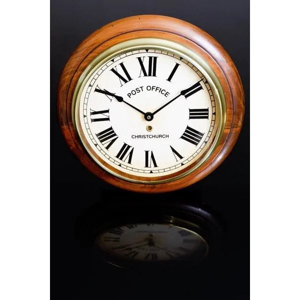 Handcrafted Post Office Clock (Large size) – NZ Made with Timeless Style