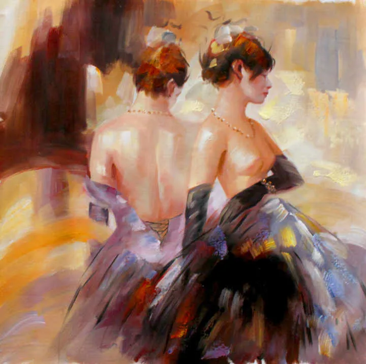 Handmade Abstract Oil Painting -لوحة زيتية تجريدية