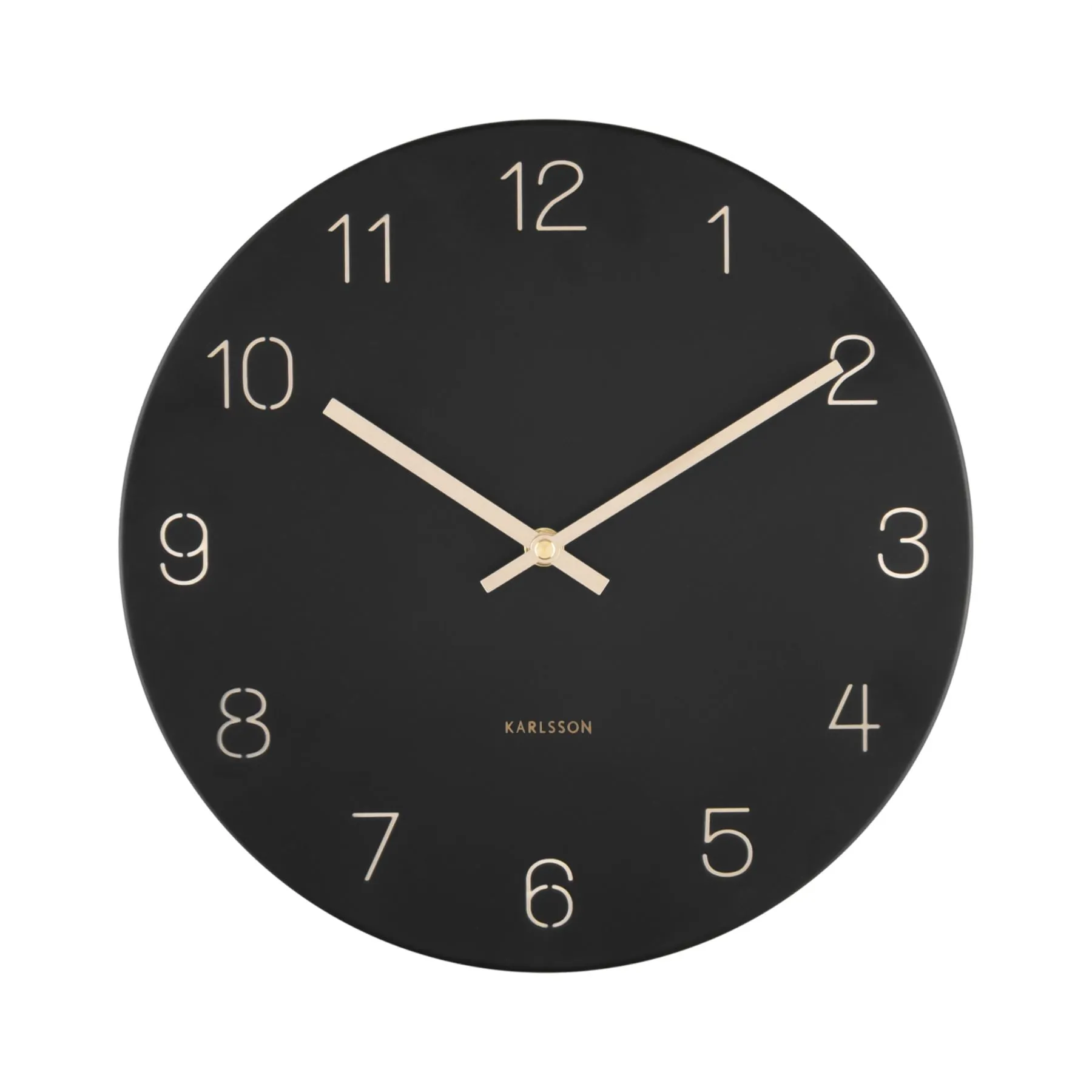 Karlsson Charm Engraved Numbers Small 30cm  Wall Clock