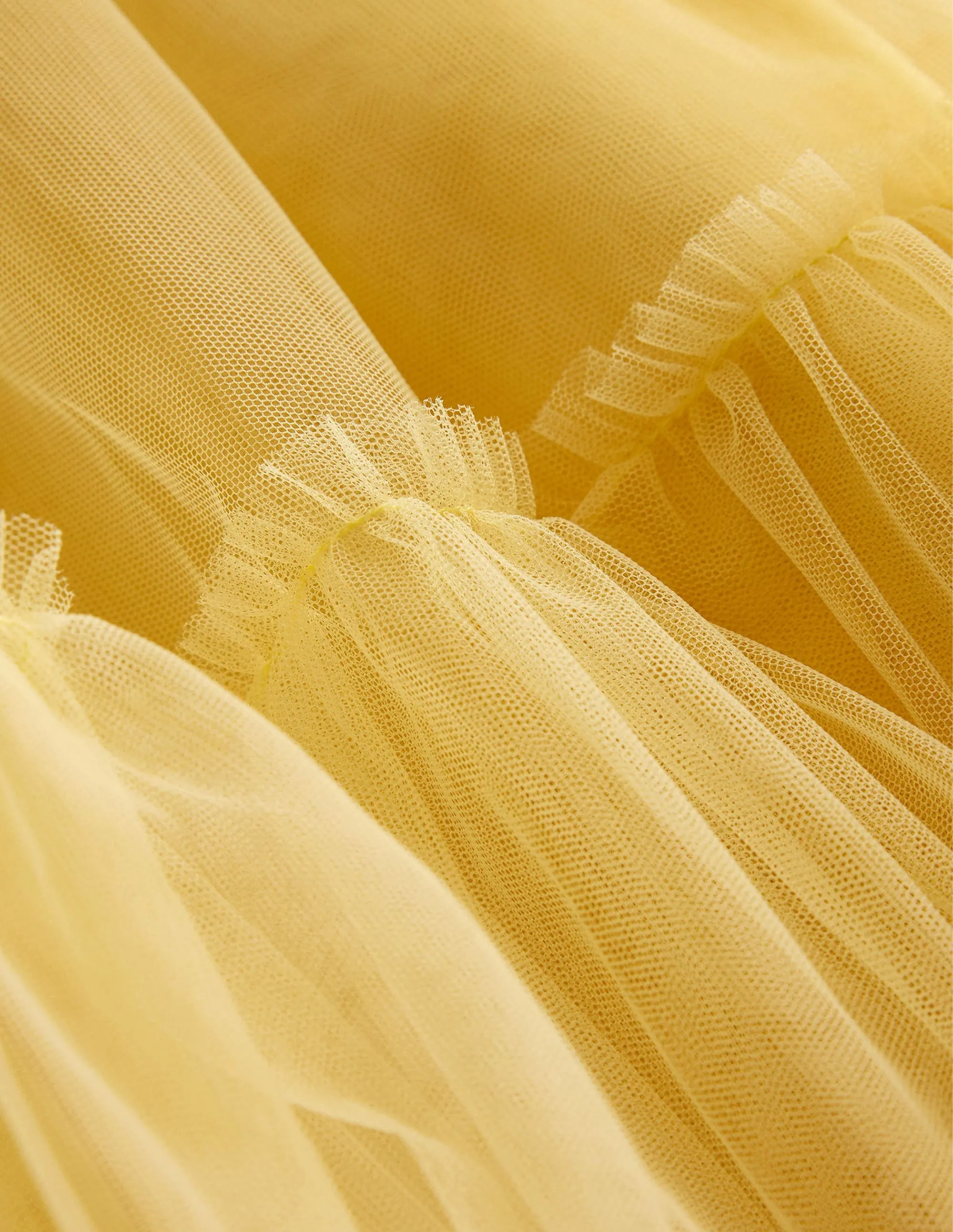 Mini Tiered Tulle Skirt-Spring Day Yellow