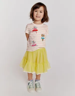 Mini Tiered Tulle Skirt-Spring Day Yellow