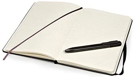 Moleskine Notebook and Click Roller Pen 0.5mm (Bundle) BUNDLELGBLK