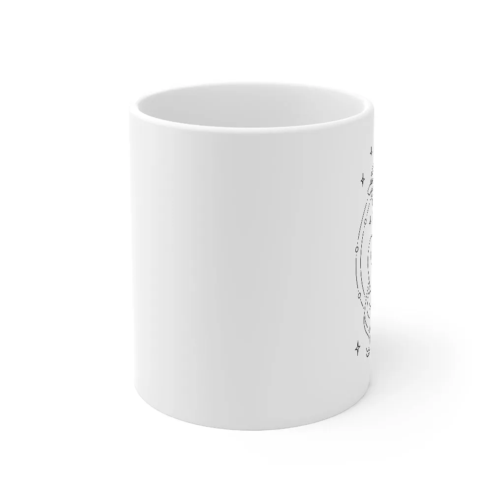 Sagittarius Centaur Zodiac Astrology Goddess "Aspire" White Mug 11oz