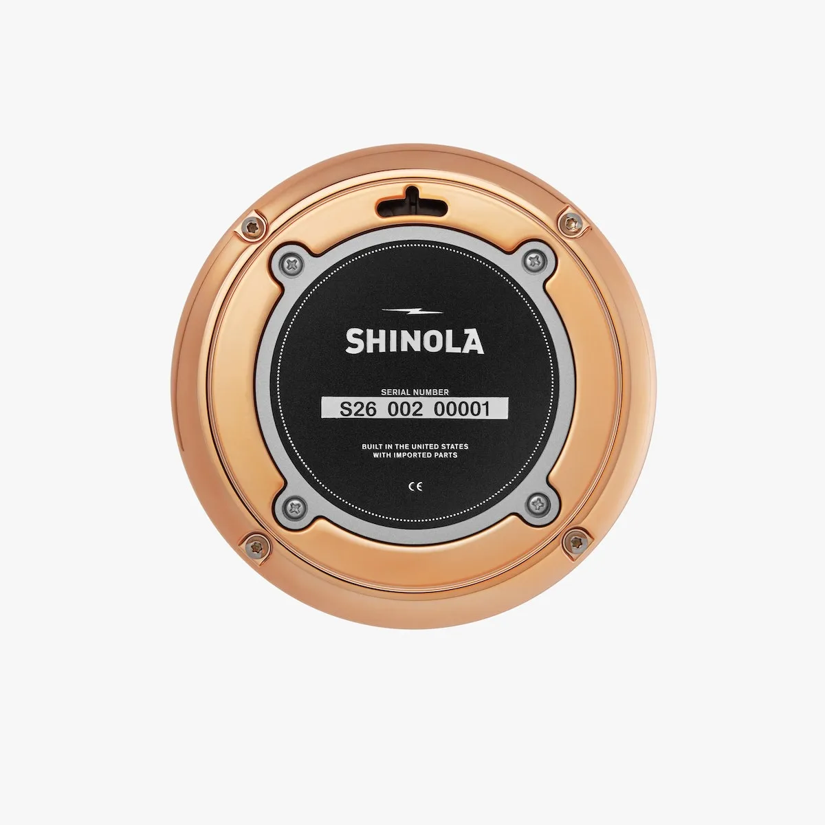 Shinola The Runwell Desk Clock  - Copper/White