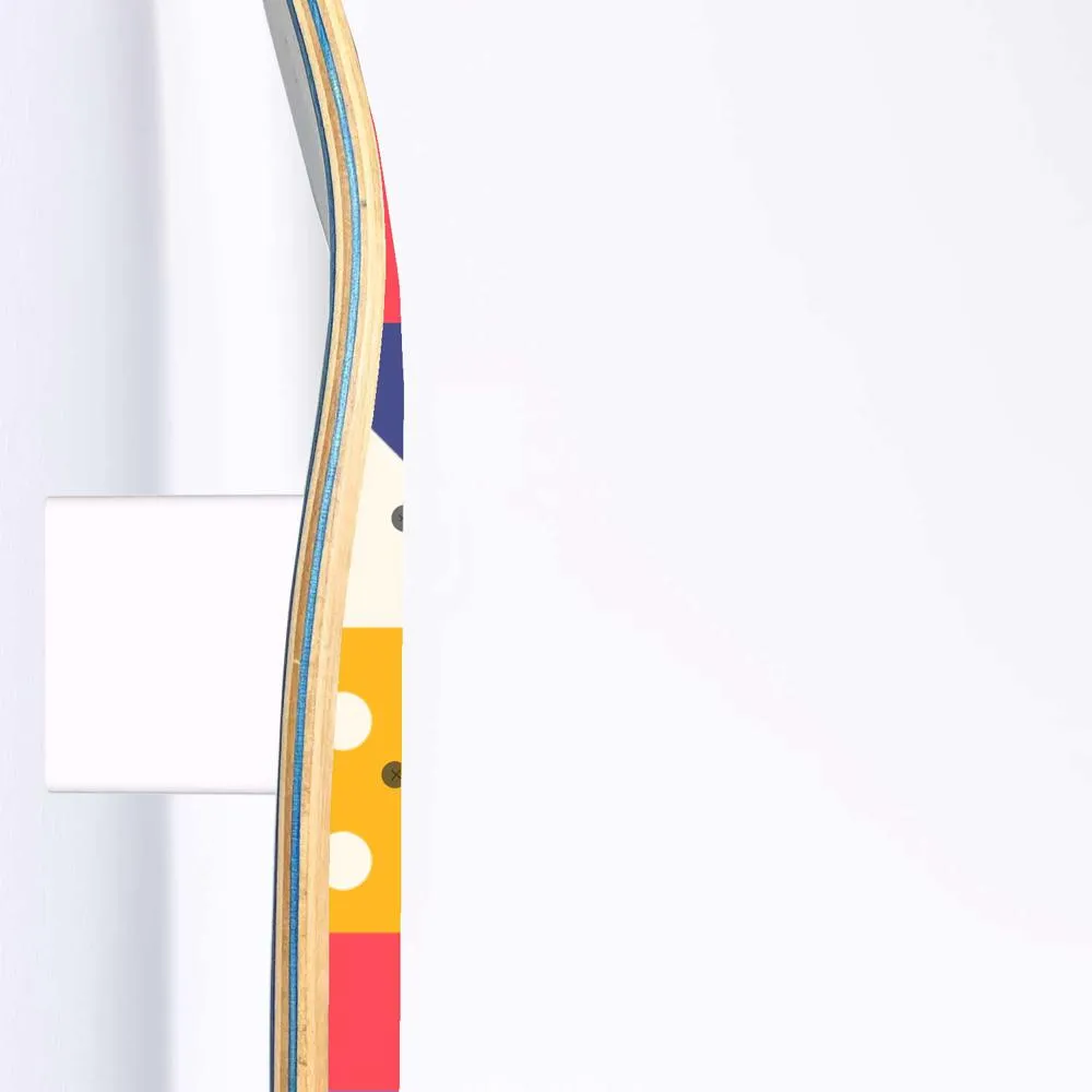Stunning Geometric Design Skateboard Wall Art