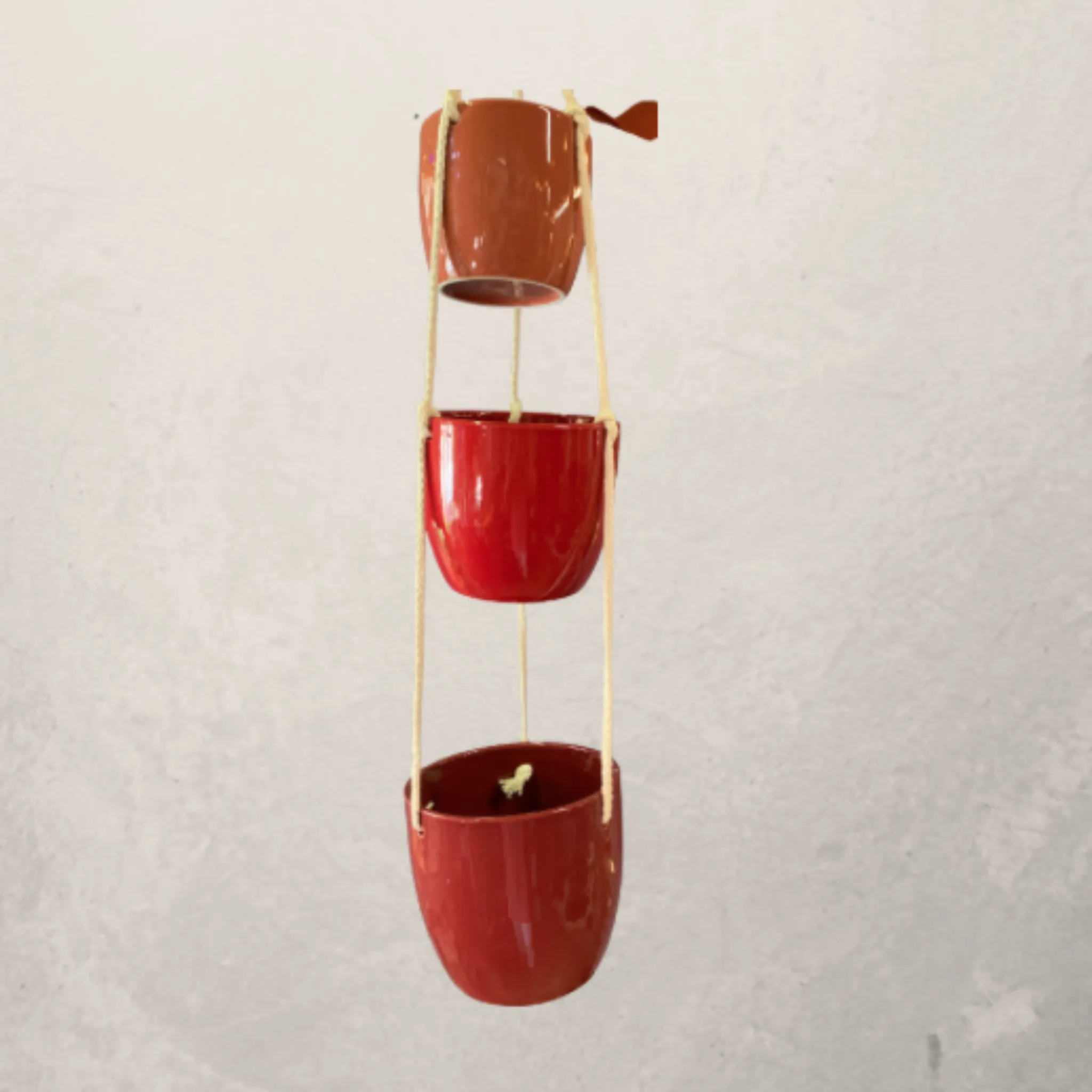 Triple Pot Hanging Planters